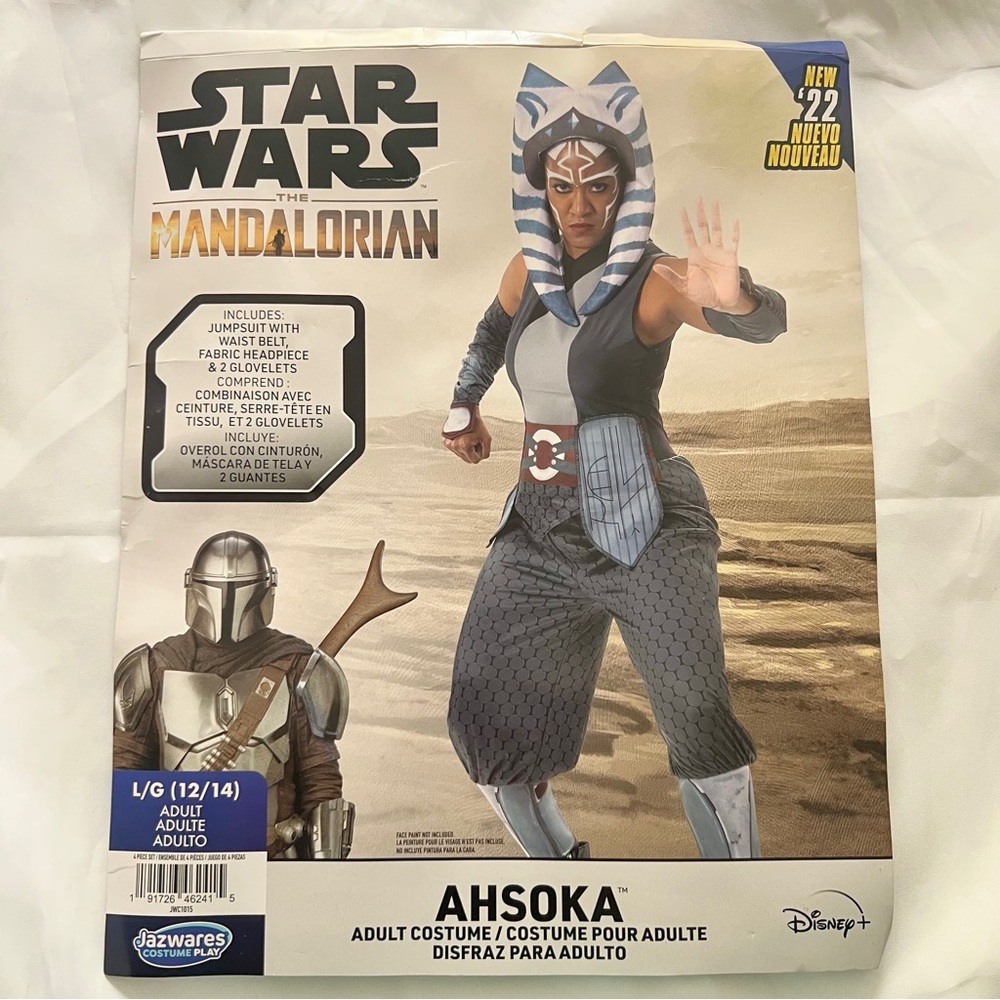 Star Wars The Mandalorian Ahsoka Adult Costume | Women’s L (12–14) HALLOWEEN - Picture 11 of 16